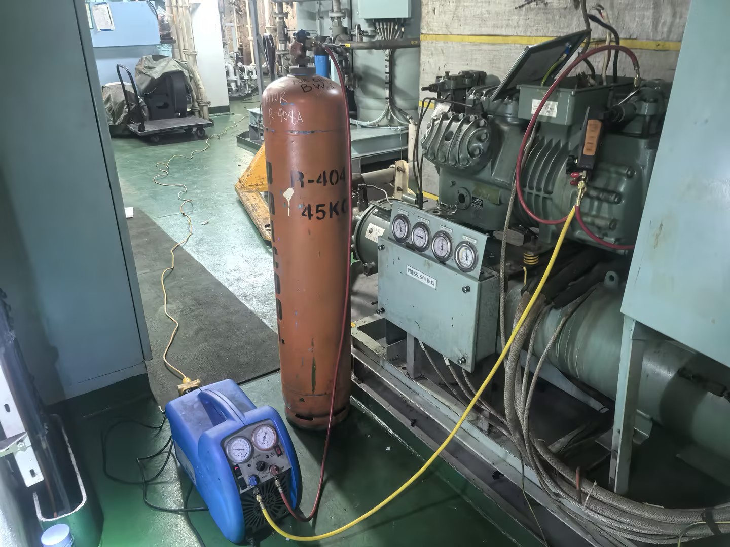 Refrigerant gas was recovery